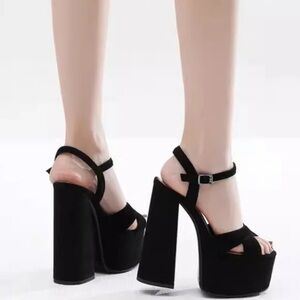 Elegant Black Platform Heels